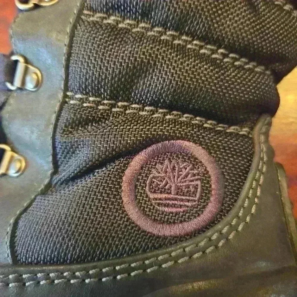 Timberland Earthkeepers Mount Holly Tall Lace Duck Boot Womens Size 5.5 Black